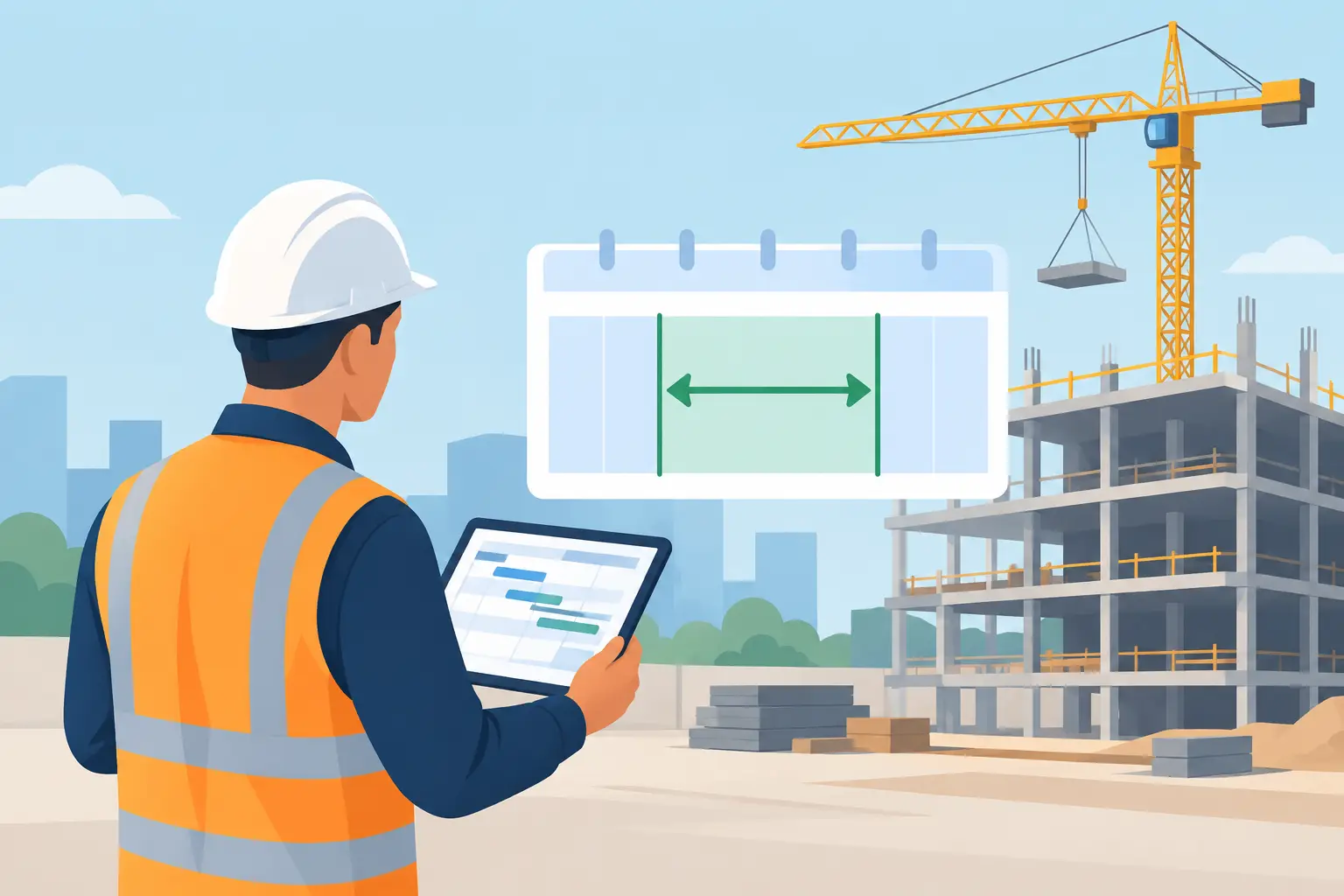 Bespoke construction project review showing a fixed milestone challenge window